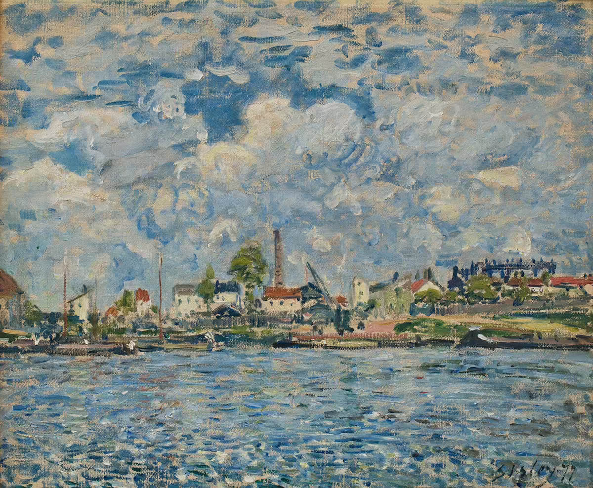 Alfred sisley la seine au point du jour