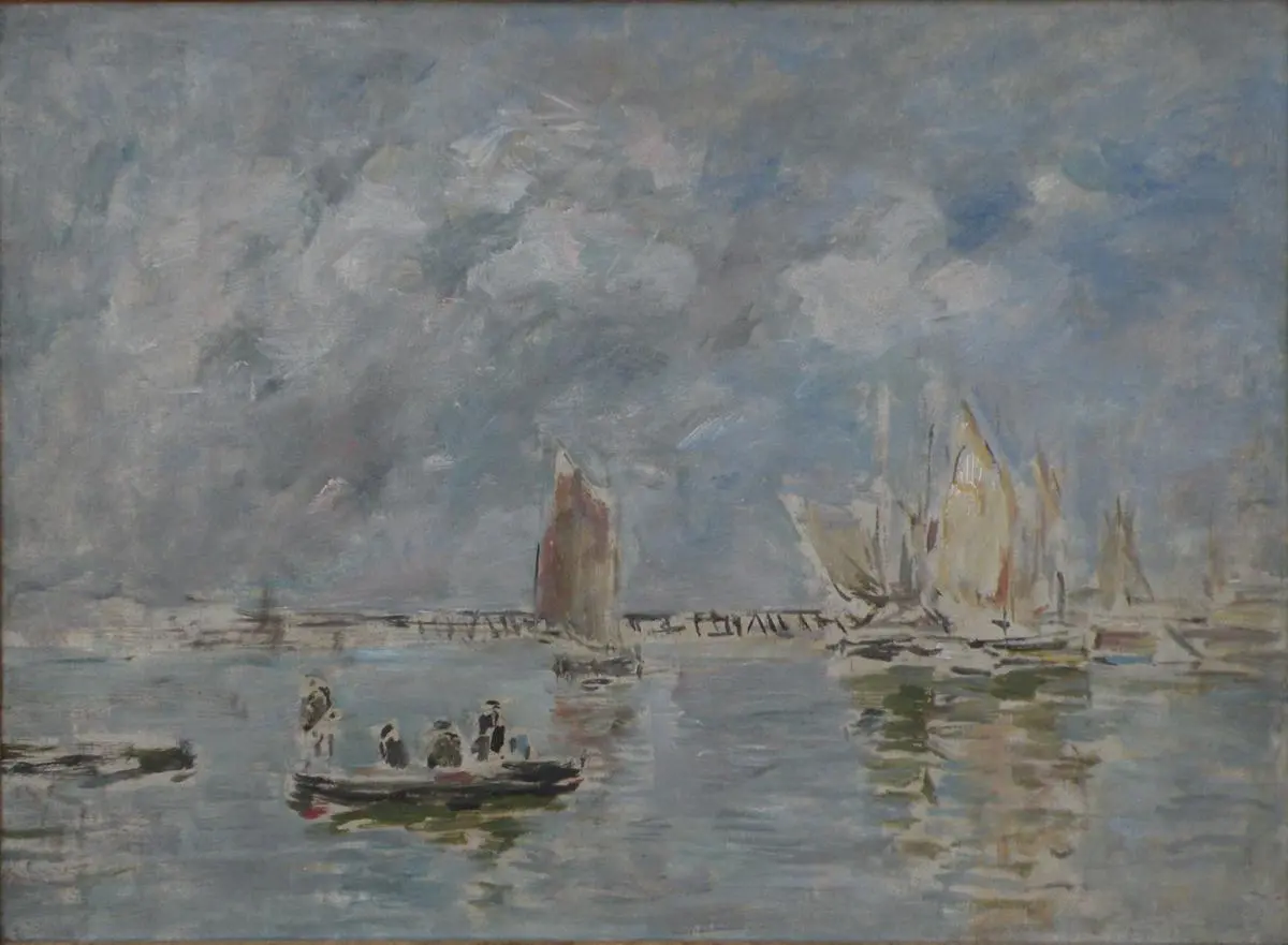 Eugène boudin barche e barche