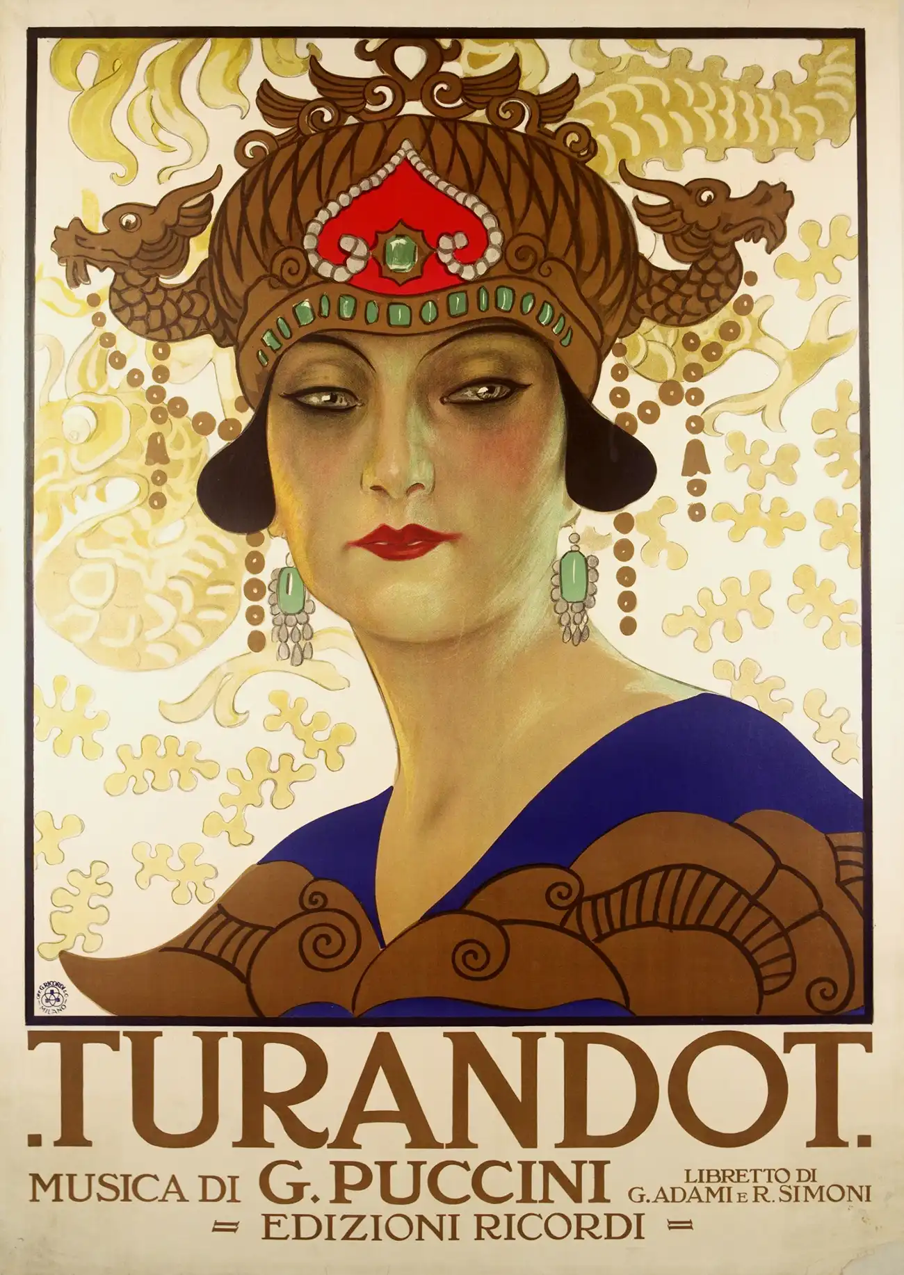 Leopoldo Metlicovitz per Giacomo Puccinis manifesto Turandot 25 april 1926