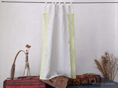 Tendine in lino a vetro salone classico o moderno