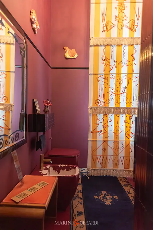 Design week 2025 casa ornella bagno rosso ludovica gerardi foto