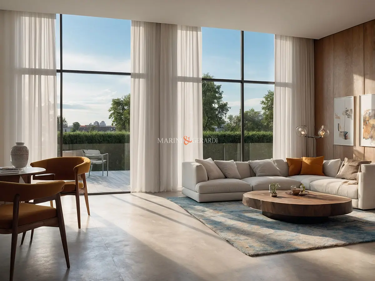 Idee creative tende per il soggiorno