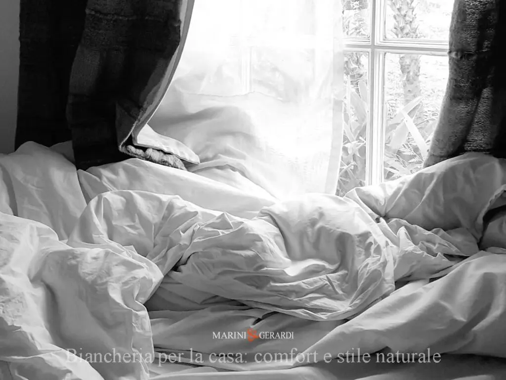 Biancheria per la casa conforto e stile naturale tessuto di lino