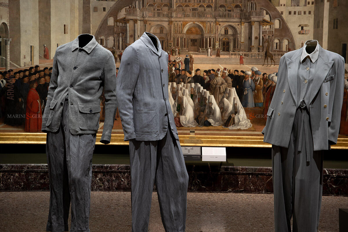 Giorgio armani pinacoteca brera milano mostra settembre 2005 giacche pantaloni