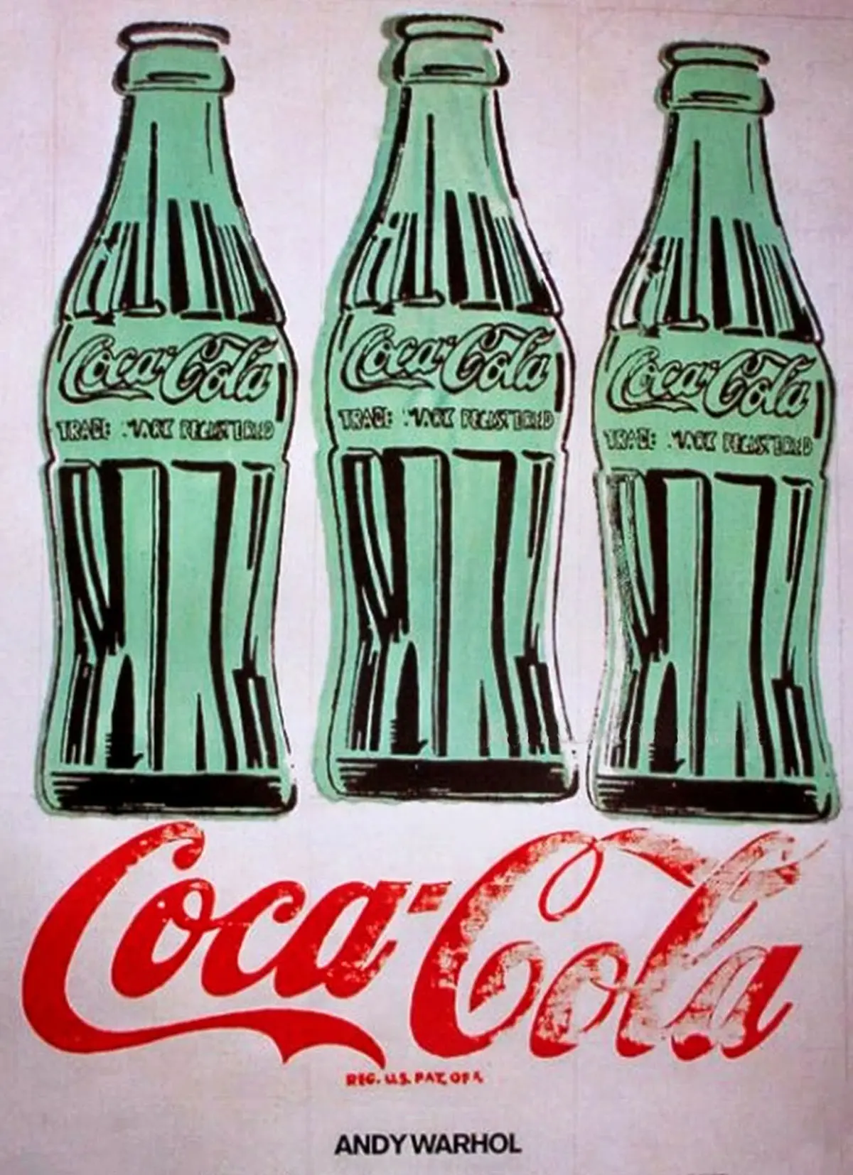 Andy warhol tre bottiglie di coca cola 1962