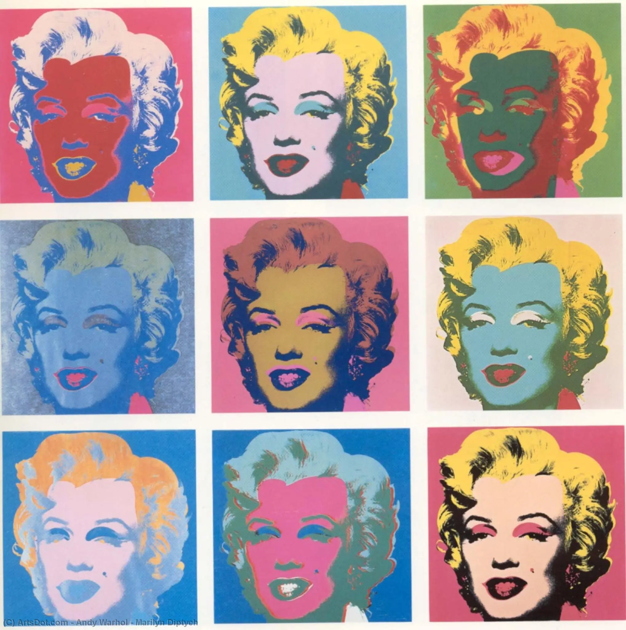 Andy warhol marilyn diptych