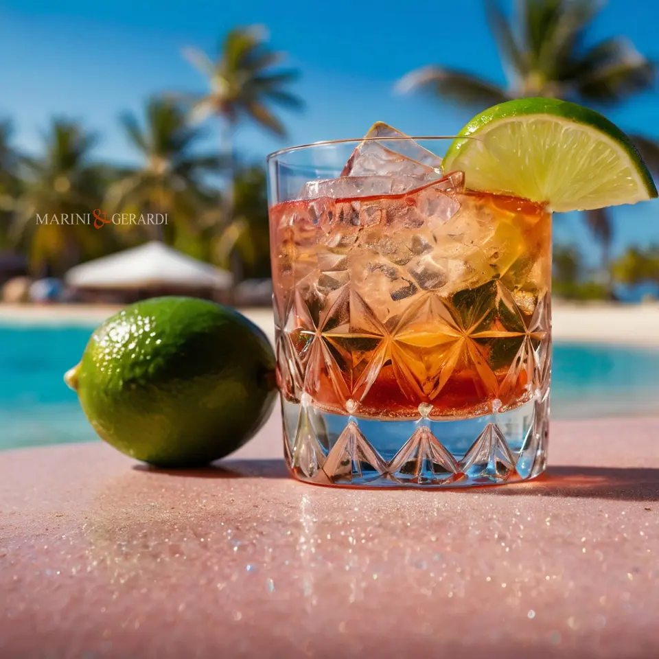 Dark'n'stormy cocktail bermuda palme - Bermuda