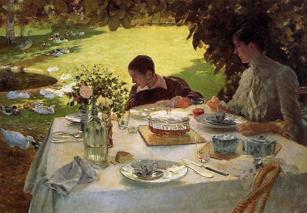 Giuseppe de nittis colazione in giardino 1883 84 pinacoteca barletta