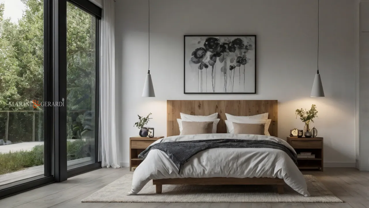 Misura letto matrimoniale stanza da letto vista giardino