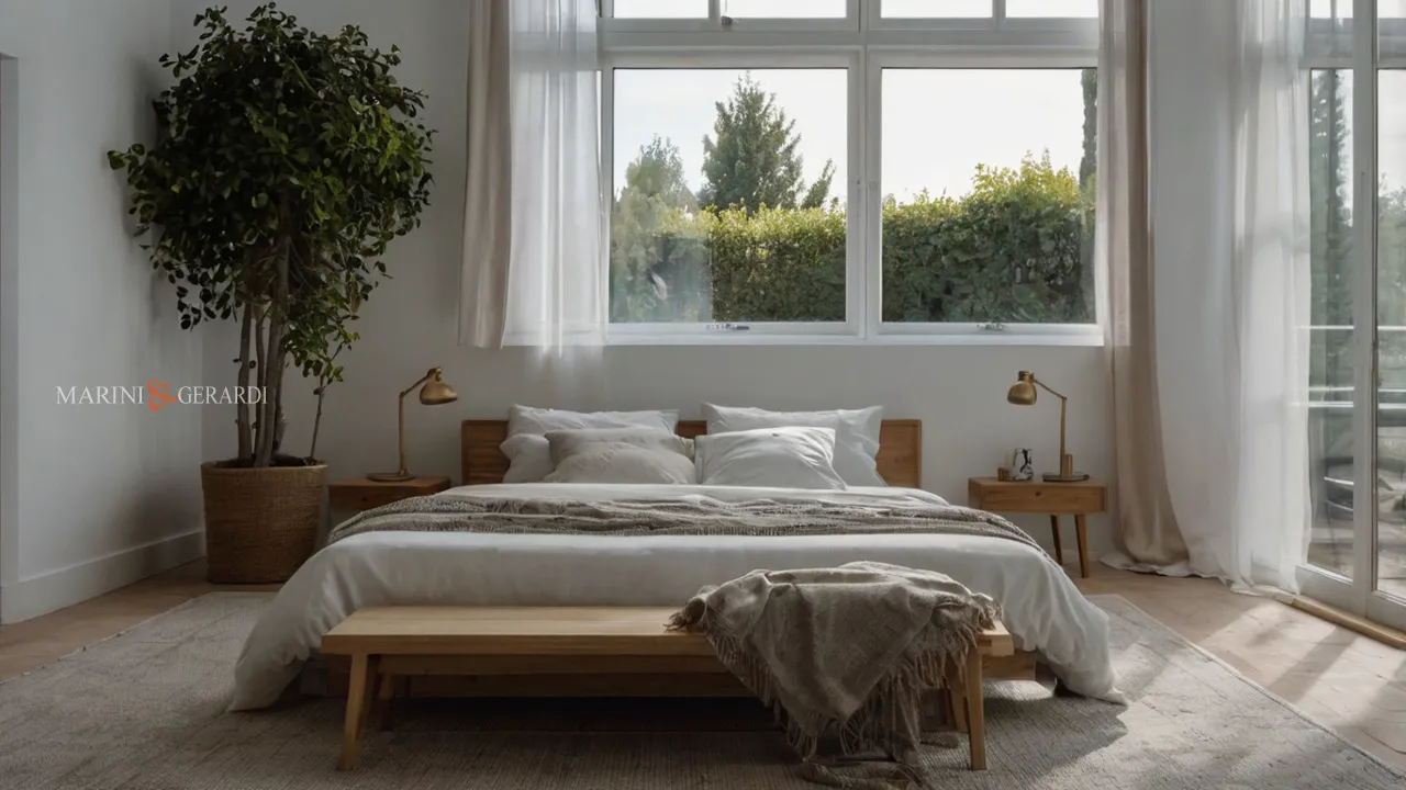 Misure dei letti matrimoniali camera da letto ampie finestre