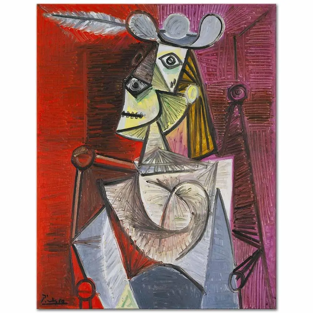 Pablo Picasso woman in an armchair art.