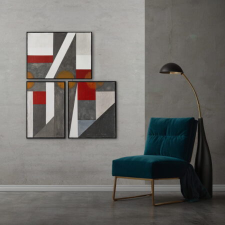 Geometrico g24 quadri moderni da arredo poltrona tavolo da muro