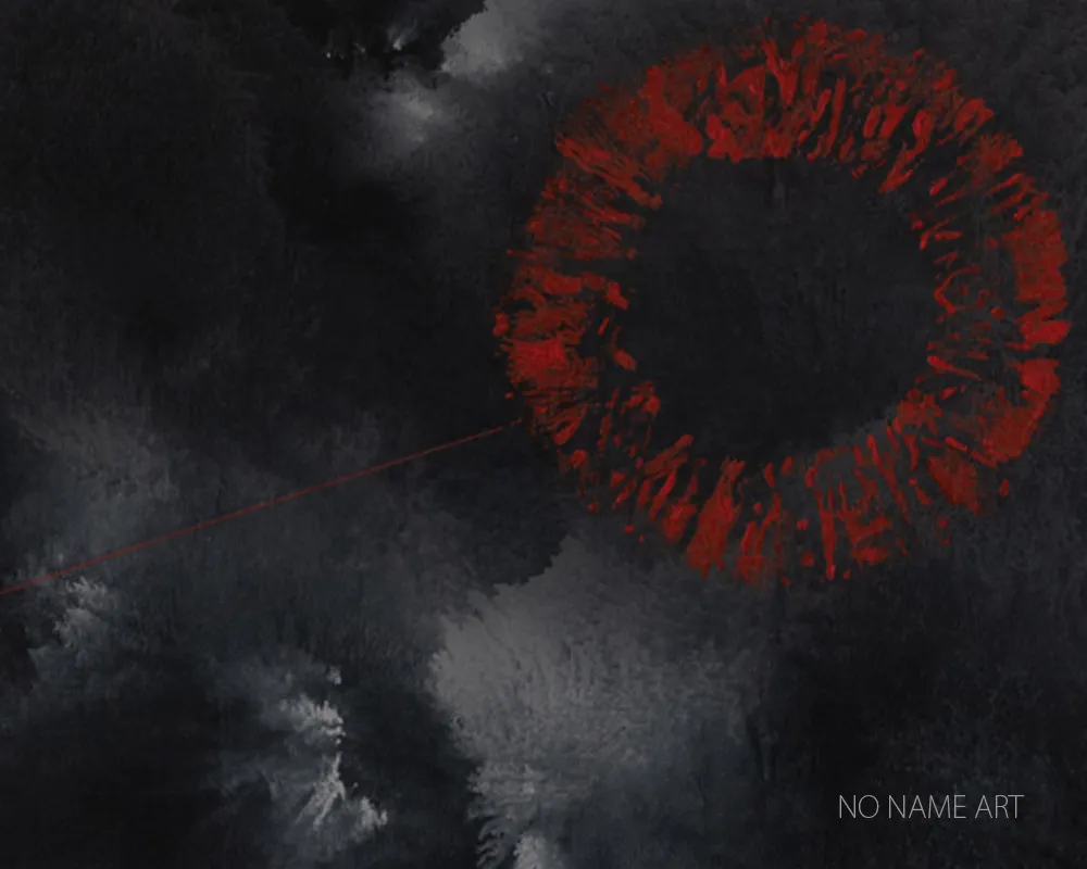 Arte contemporanea onirica grigio nero temporale