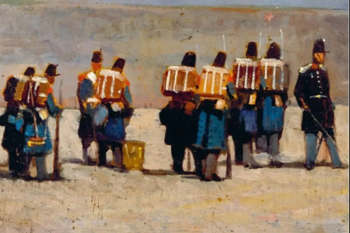 Giovanni fattori soldati francesi 1859