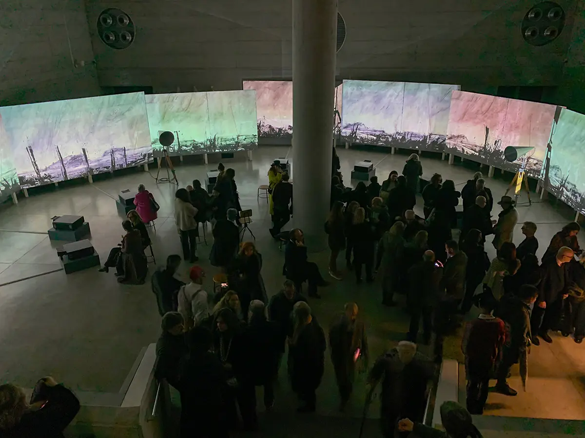 Sala stirling palazzo citterio milano more sweetly play the dancedi william kentridge