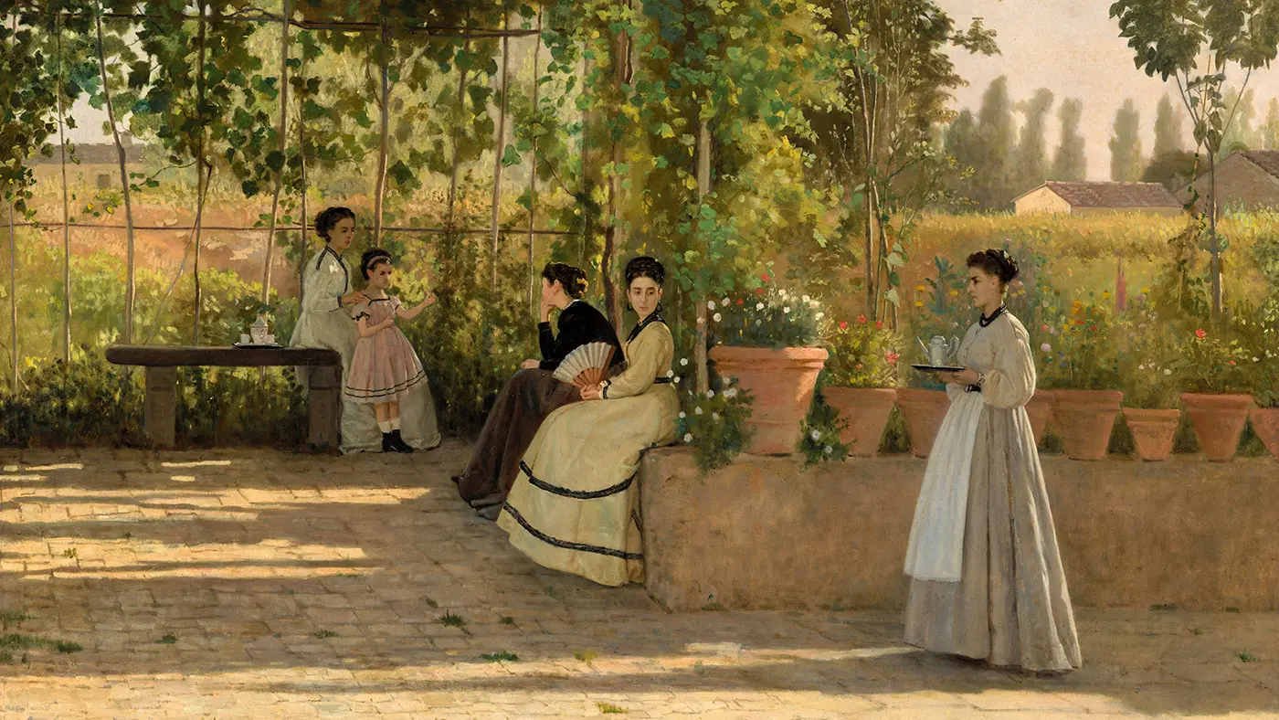 Mostra macchiaioli milano 2026 silvestro lega il pergolato