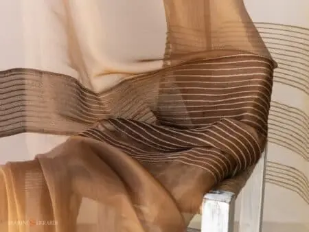 Tende organza moderne velaria ruggine particolare