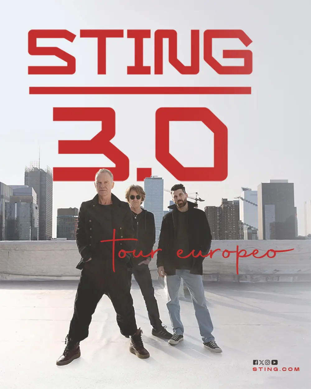Tappe tour europeo sting 3